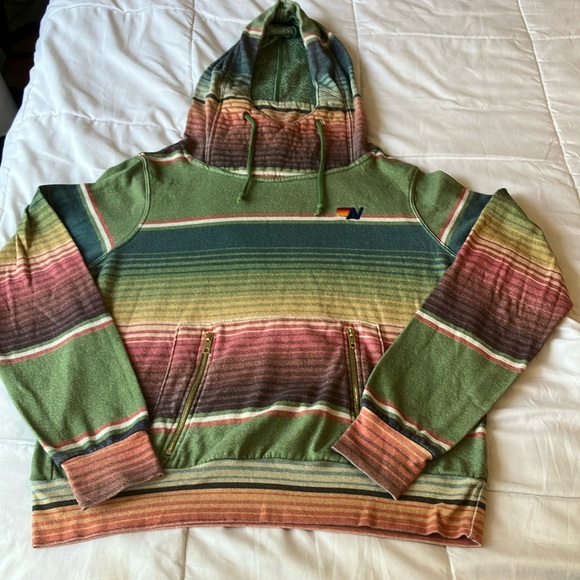 Aviator Nation Multicolor Striped Hoodie - Picture 3 of 14